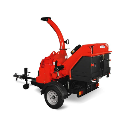 Heavy-Duty 7-Inch 750CC 25HP Hydraulic Feed Towable Electric Start Wood Chipper