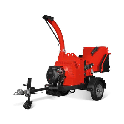 Heavy-Duty 7-Inch 750CC 25HP Hydraulic Feed Towable Electric Start Wood Chipper
