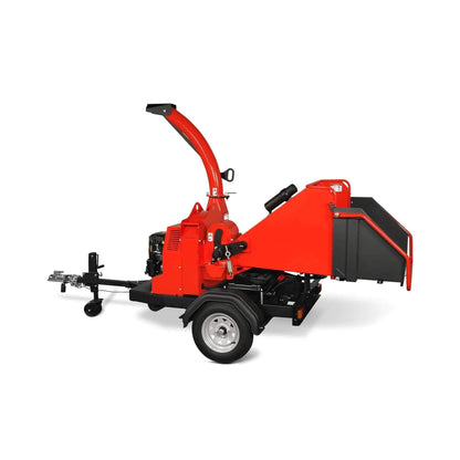 Heavy-Duty 7-Inch 750CC 25HP Hydraulic Feed Towable Electric Start Wood Chipper