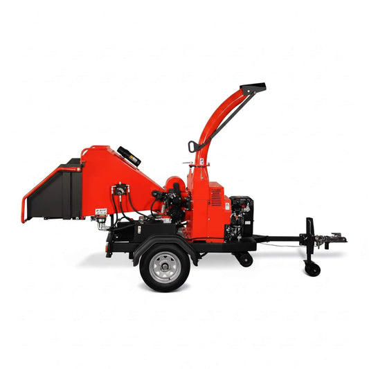 Heavy-Duty 7-Inch 750CC 25HP Hydraulic Feed Towable Electric Start Wood Chipper