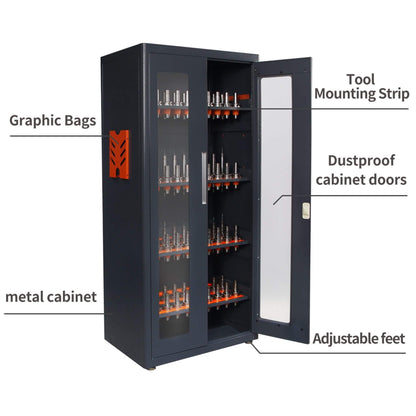 Heavy-Duty 72-Inch CNC Tool Cabinet for Garages, Workshops, and Repair Shops