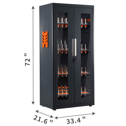 Heavy-Duty 72-Inch CNC Tool Cabinet for Garages, Workshops, and Repair Shops