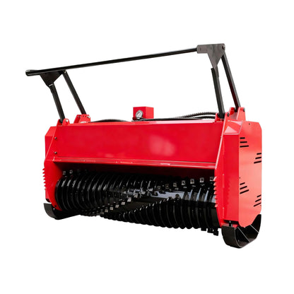 Heavy-Duty 72-Inch Hydraulic Forestry Mulcher Skid Steer Loader Attachment