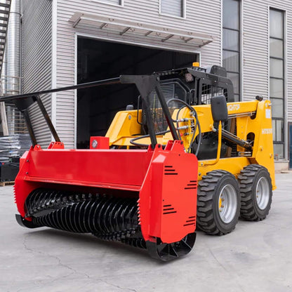 Heavy-Duty 72-Inch Hydraulic Forestry Mulcher Skid Steer Loader Attachment