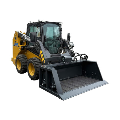 Heavy-Duty 72-Inch Hydraulic Screening Bucket Skid Steer Attachment