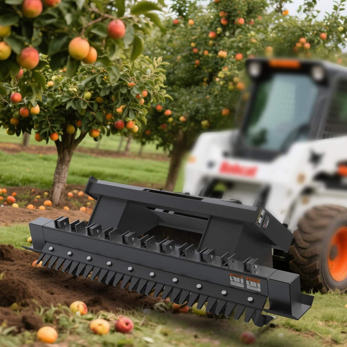 Heavy-Duty 72-Inch Leveler Ripper Scarifier Skid Steer Attachment