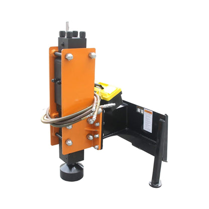 Heavy-Duty 750 FT-LB Hydraulic Skid Steer Pile Hammer Attachment