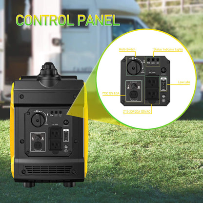Heavy-Duty 79CC Ultra Quiet 2000W Inverter Portable Gas Generator