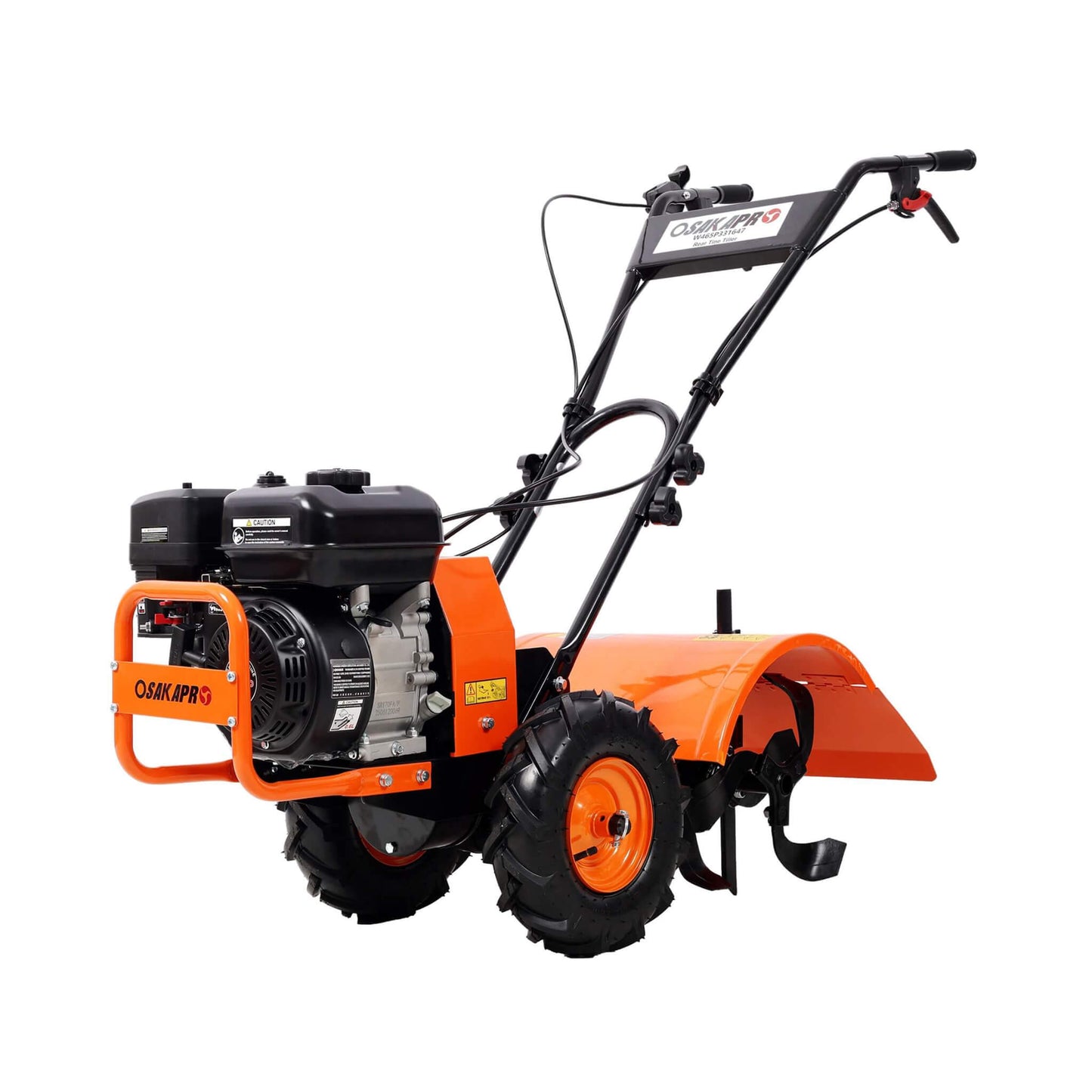 Heavy-Duty 7HP 212CC Rear Tine Power Tiller Gas Engine Garden Cultivator, 20 Inch