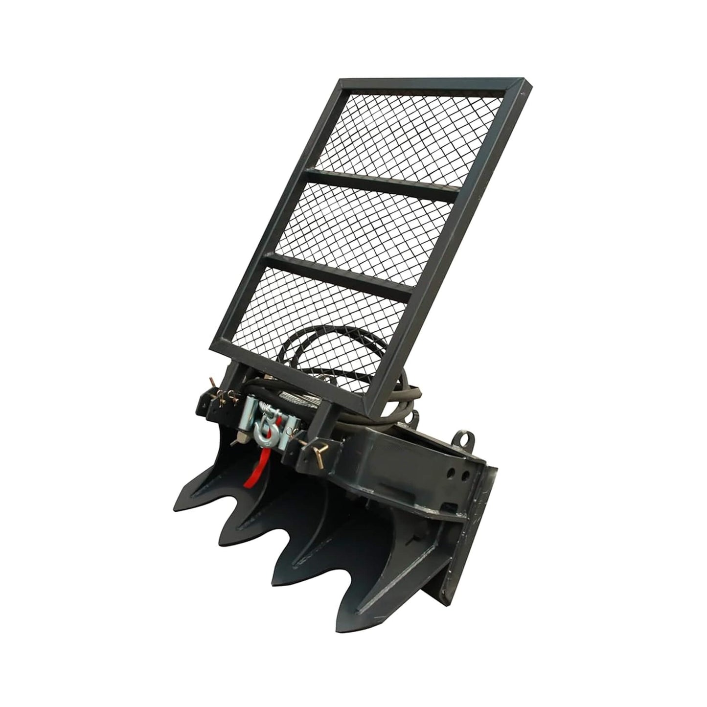 Heavy-Duty 7.5T Forestry Logging Winch Skid Steer Attachment with 100FT Steel Cable