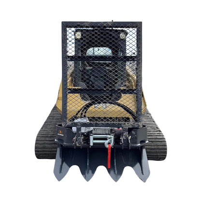 Heavy-Duty 7.5T Forestry Logging Winch Skid Steer Attachment with 100FT Steel Cable