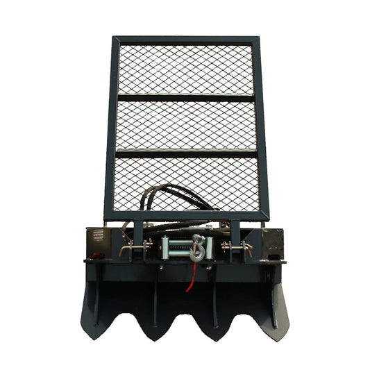 Heavy-Duty 7.5T Forestry Logging Winch Skid Steer Attachment with 100FT Steel Cable