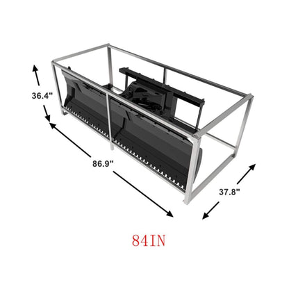 Heavy-Duty 84-Inch Snow Plow Attachment with Dozer Blade
