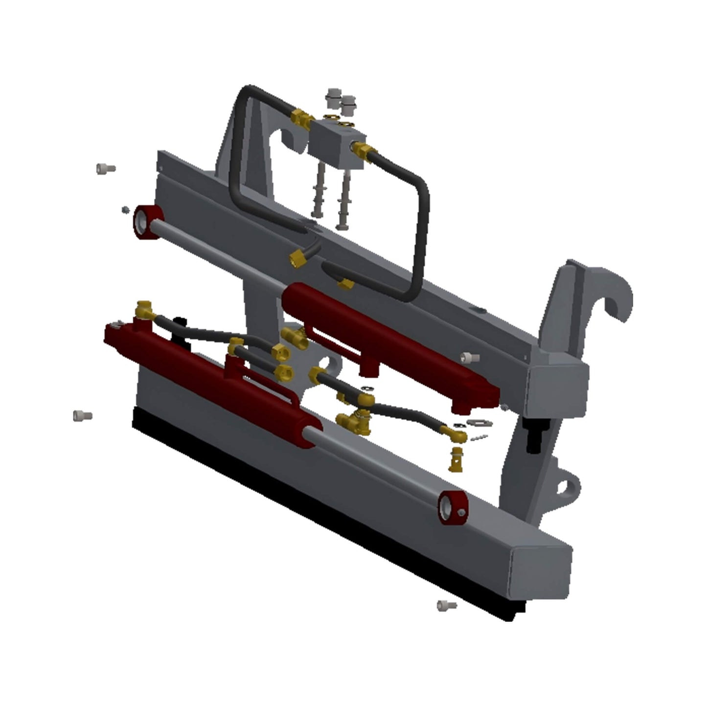 Heavy-Duty Adjustable Fork Carriage Skid Steer Attachment