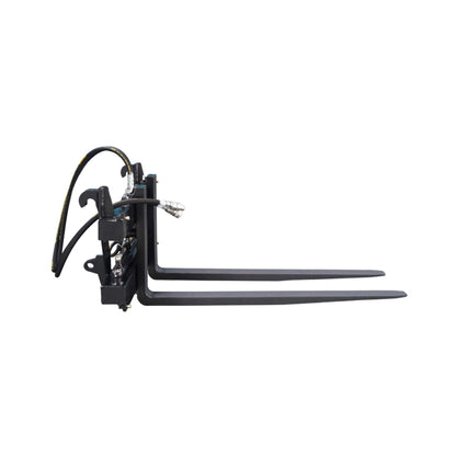 Heavy-Duty Adjustable Hydraulic Pallet Forks Skid Steer Attachment