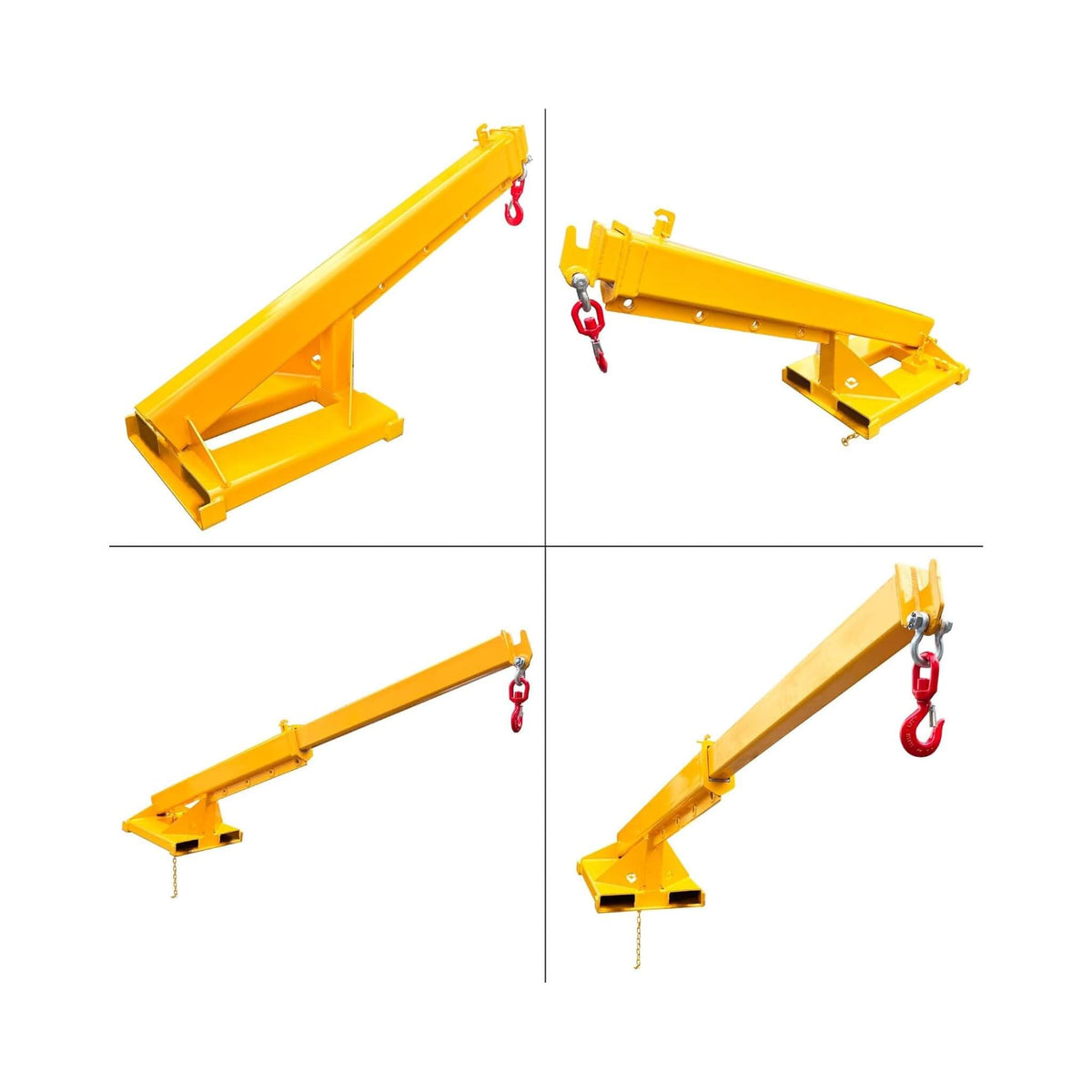 Heavy-Duty Adjustable Telescopic Forklift Jib Boom Crane