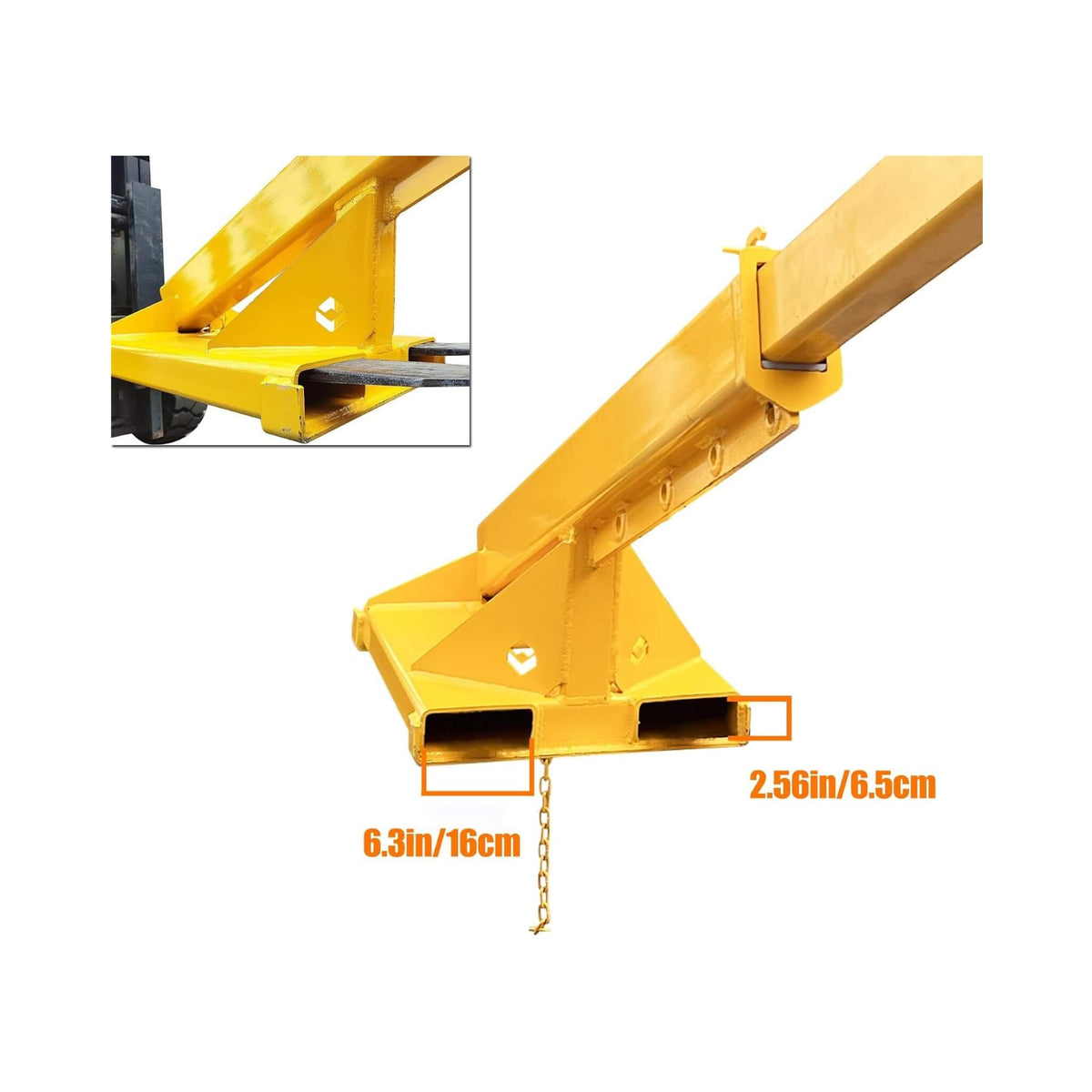 Heavy-Duty Adjustable Telescopic Forklift Jib Boom Crane