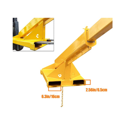Heavy-Duty Adjustable Telescopic Forklift Jib Boom Crane