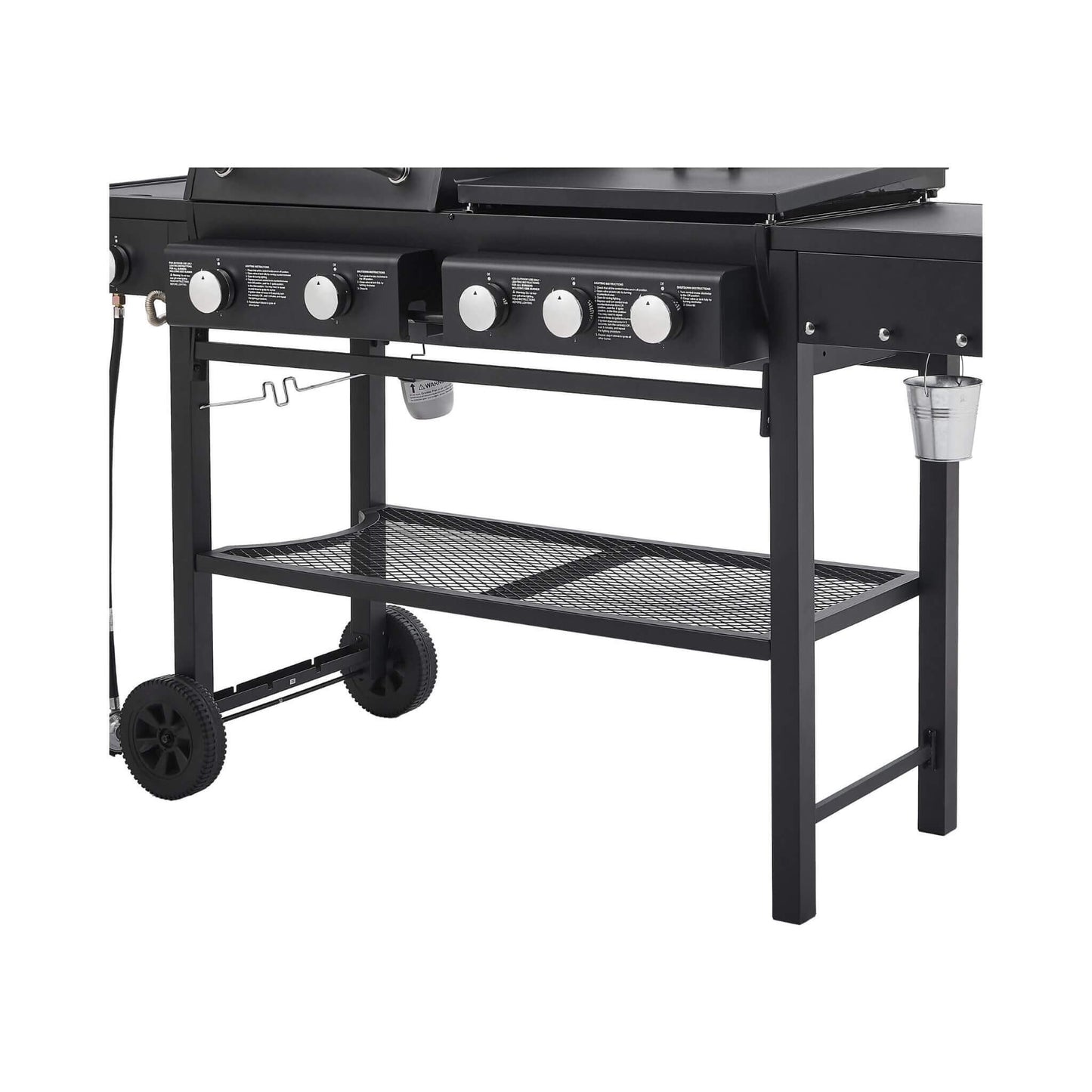 Castelle Flame Heavy-Duty All-In-One Outdoor 5-Burner 56K BTU LP Grill