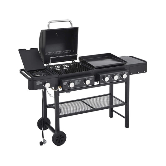 Castelle Flame Heavy-Duty All-In-One Outdoor 5-Burner 56K BTU LP Grill