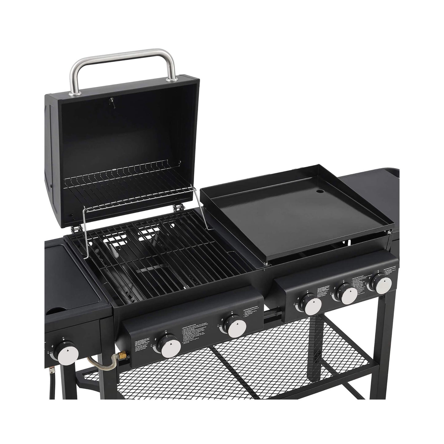 Castelle Flame Heavy-Duty All-In-One Outdoor 5-Burner 56K BTU LP Grill