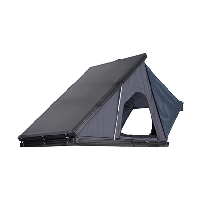 Trailora Ridge Heavy-Duty Aluminum Hard-Shell Rooftop Tent with Ladder, LED Lighting, and Memory Foam Mattress