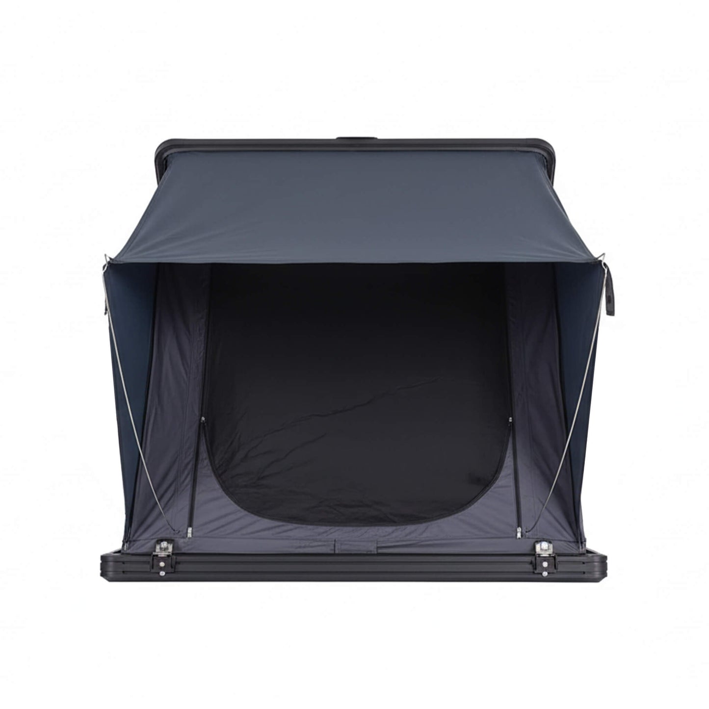 Trailora Ridge Heavy-Duty Aluminum Hard-Shell Rooftop Tent with Ladder, LED Lighting, and Memory Foam Mattress