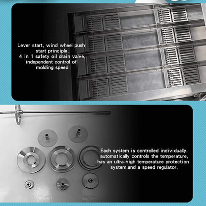 Heavy Duty Automatic Commercial 4-Row Donut Maker Machine