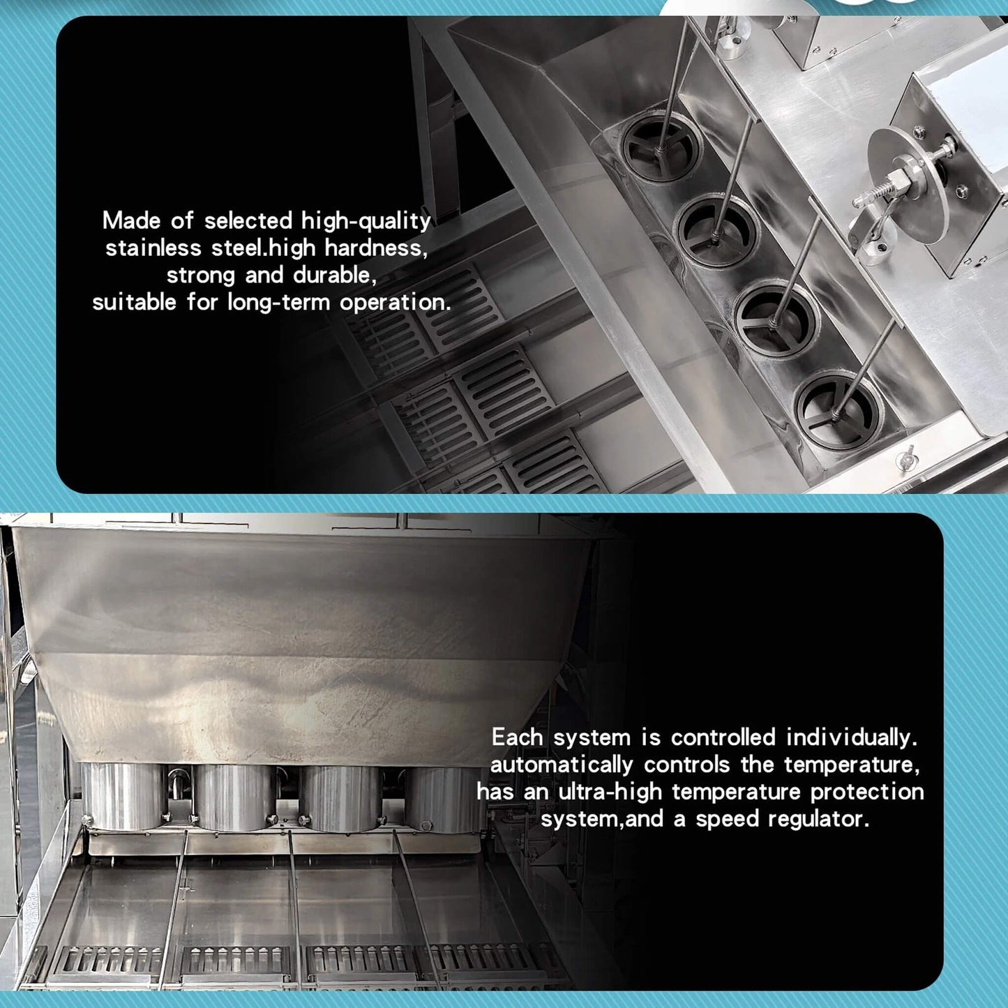 Heavy Duty Automatic Commercial 4-Row Donut Maker Machine