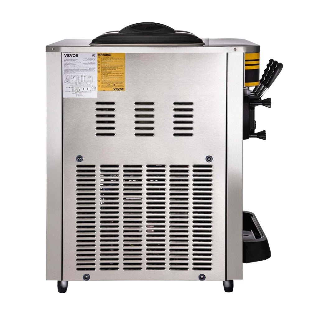 Heavy-Duty Commercial 3 Flavor Countertop Soft Serve Ice Cream Maker Machine 2350W