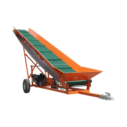 Heavy-Duty Commercial 6.5HP Gasoline Hydraulic High-Speed Wood Conveyor