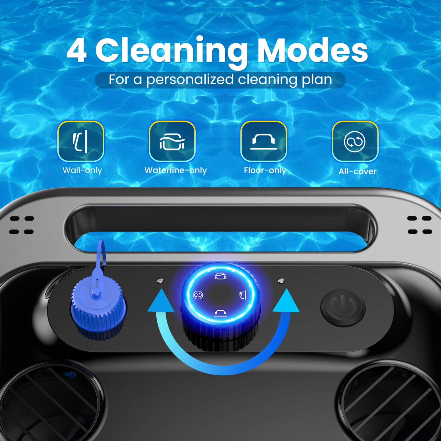Heavy-Duty Cordless Wall Climbing Robotic Pool Vacuum Cleaner
