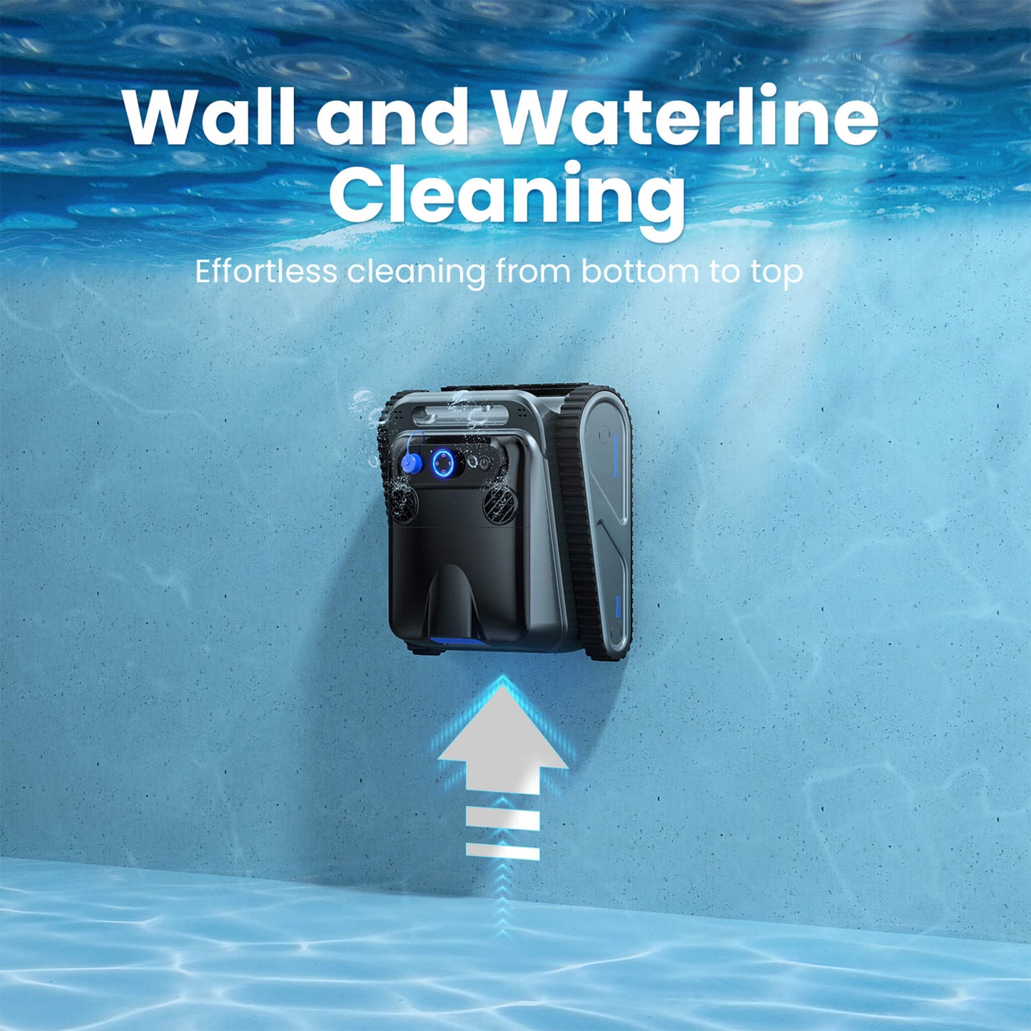 Heavy-Duty Cordless Wall Climbing Robotic Pool Vacuum Cleaner