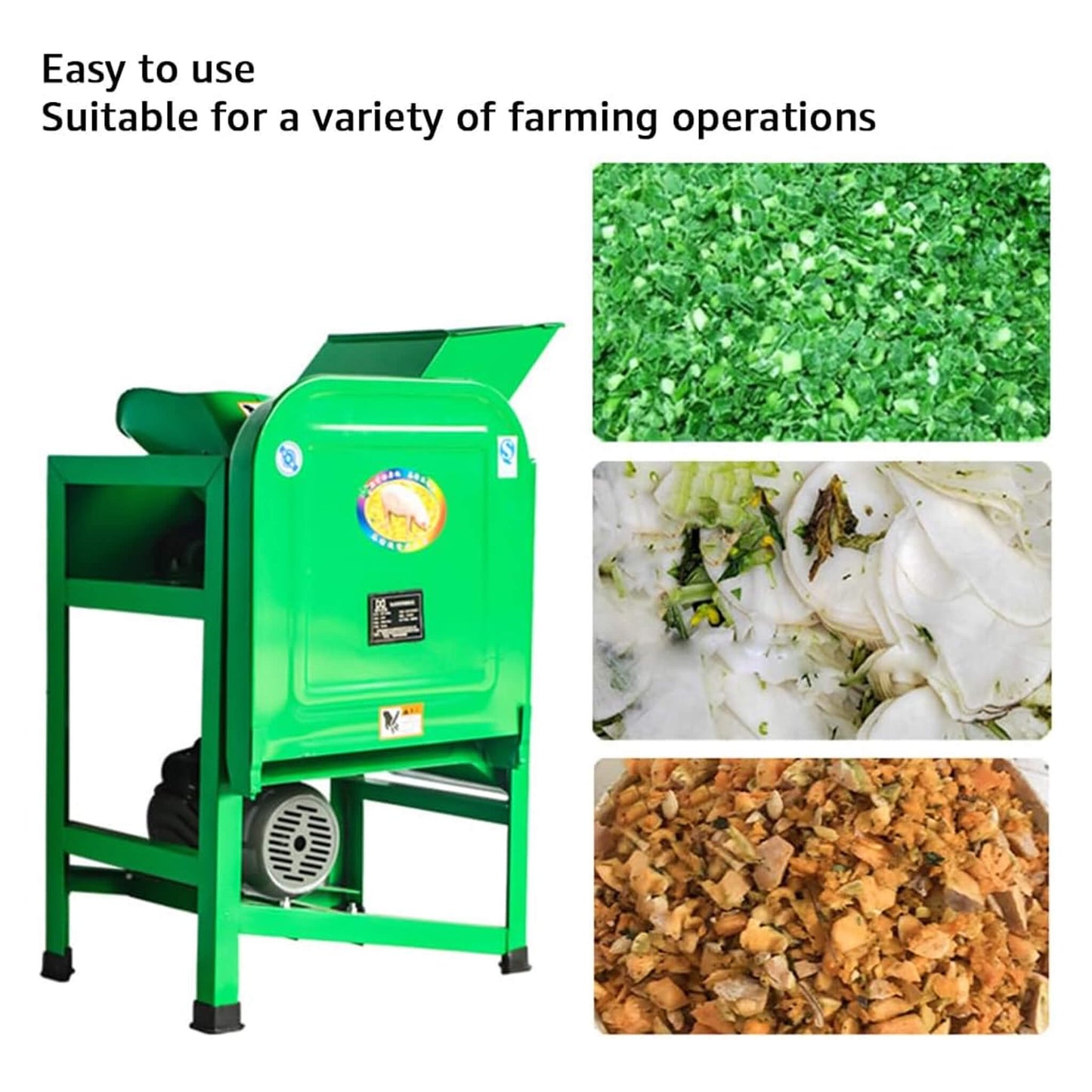 Heavy-Duty Electric Commercial Forage Harvester Hay Chopper