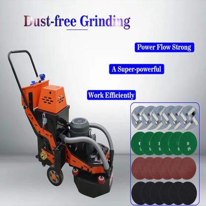 Heavy-Duty Electric Hand-Push Concrete Floor Grinder Polisher