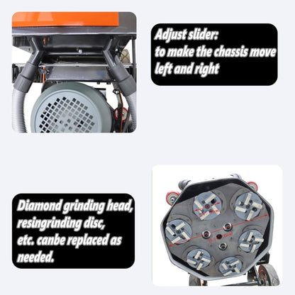 Heavy-Duty Electric Hand-Push Concrete Floor Grinder Polisher