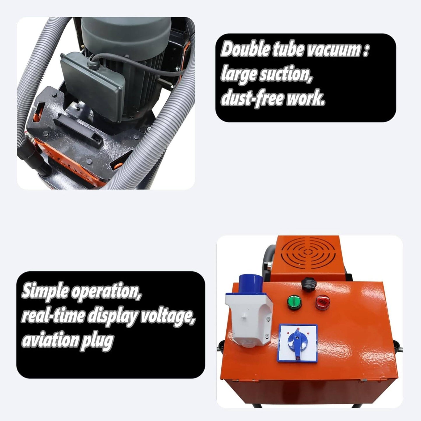Heavy-Duty Electric Hand-Push Concrete Floor Grinder Polisher
