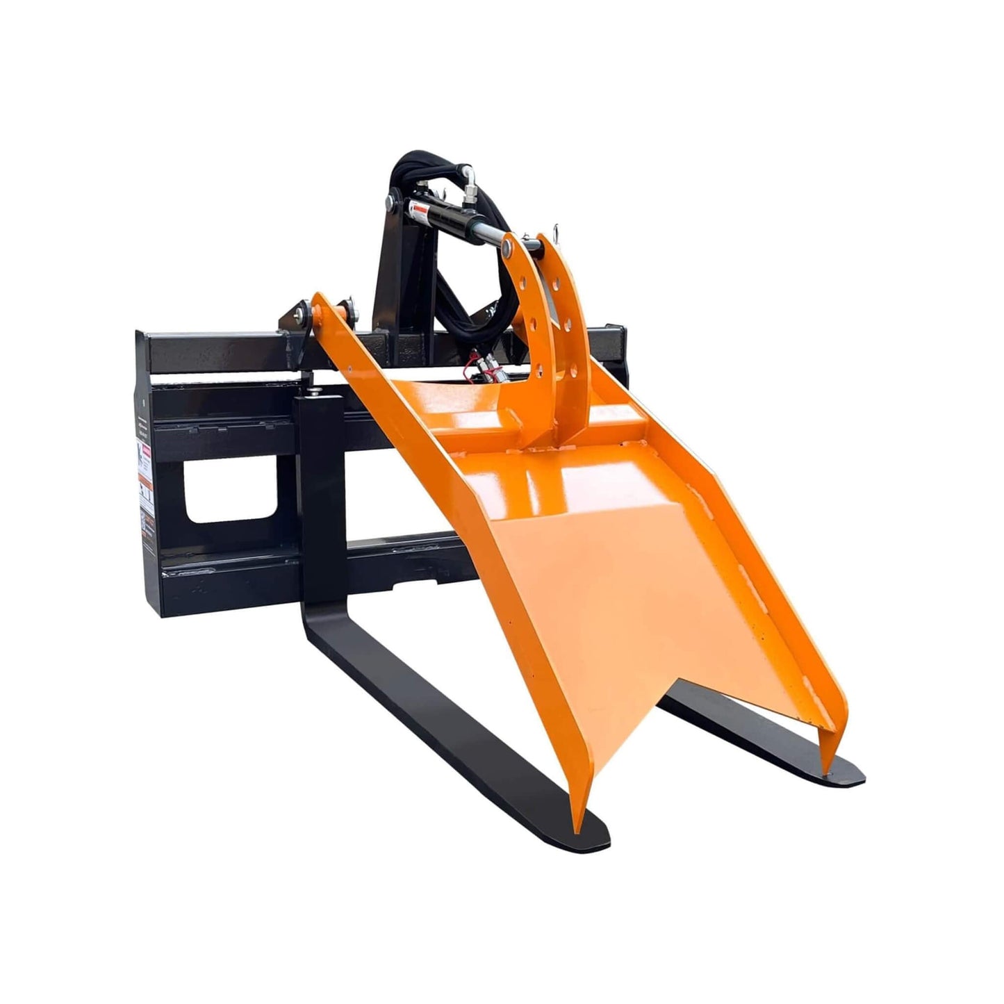 Heavy-Duty Fork Grapple Skid Steer Attachment with Universal Quick Attach