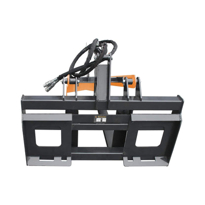 Heavy-Duty Fork Grapple Skid Steer Attachment with Universal Quick Attach