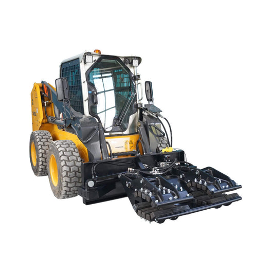 Heavy-Duty Hydraulic Grapple Rock and Pole Claw Skid Steer Attachment