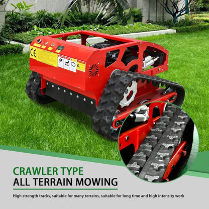 Heavy-Duty Industrial Remote-Controlled Lawn Mower with Adjustable Cutting Height