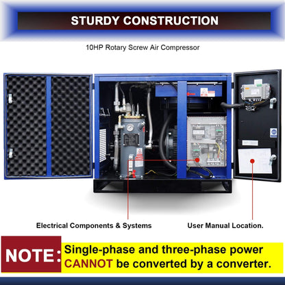 Heavy-Duty Industrial Rotary Screw Air Compressor