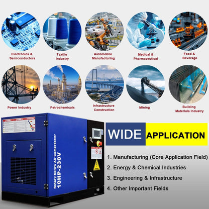 Heavy-Duty Industrial Rotary Screw Air Compressor