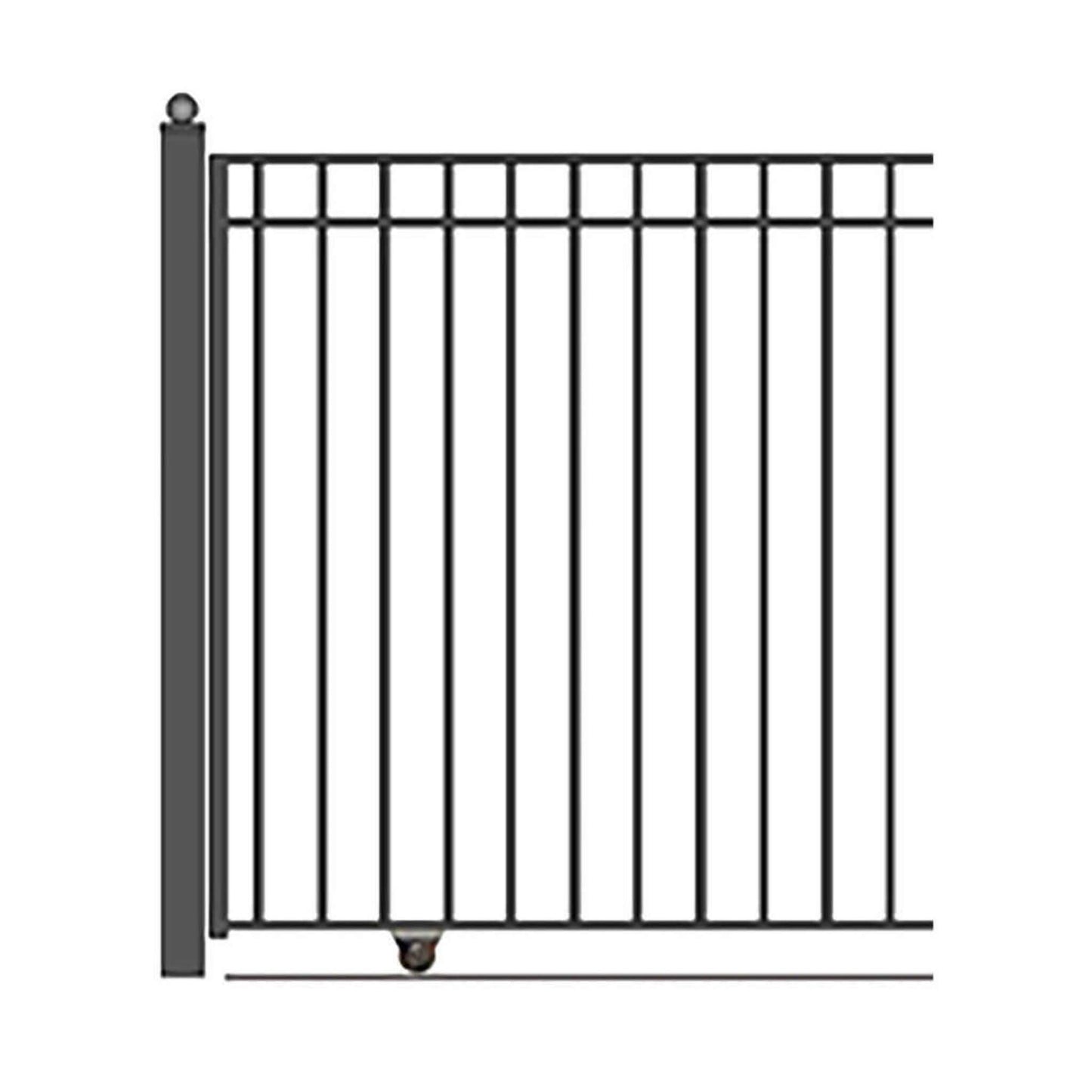 12FT - 30FT Heavy-Duty Madrid-Style Premium Steel Sliding Driveway Gate