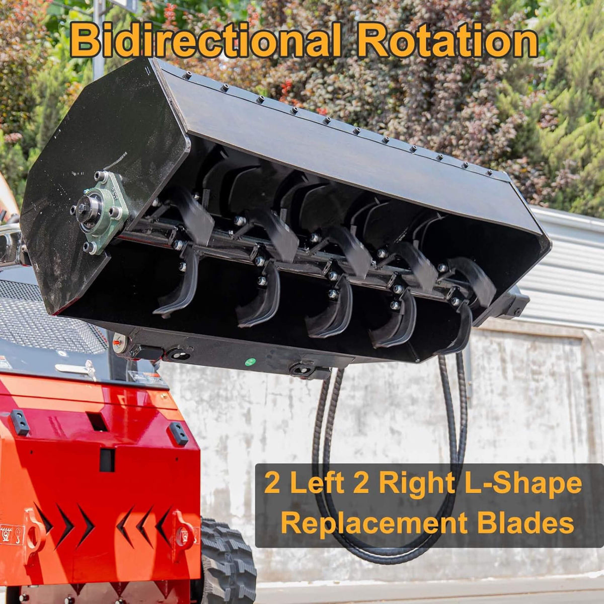 Heavy-Duty Mini Loader Rotary Tiller Skid Steer Attachment