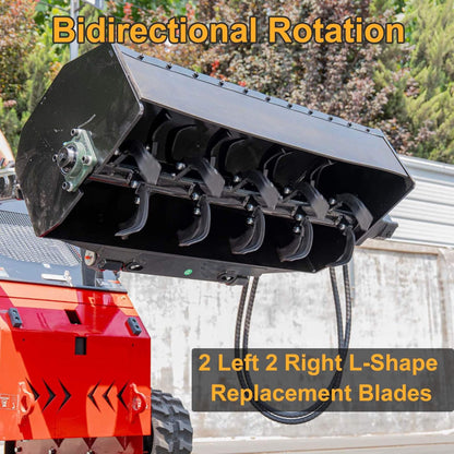 Heavy-Duty Mini Loader Rotary Tiller Skid Steer Attachment