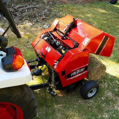 Heavy-Duty Mini Round Hay Tractor Baler with Twine Wrap