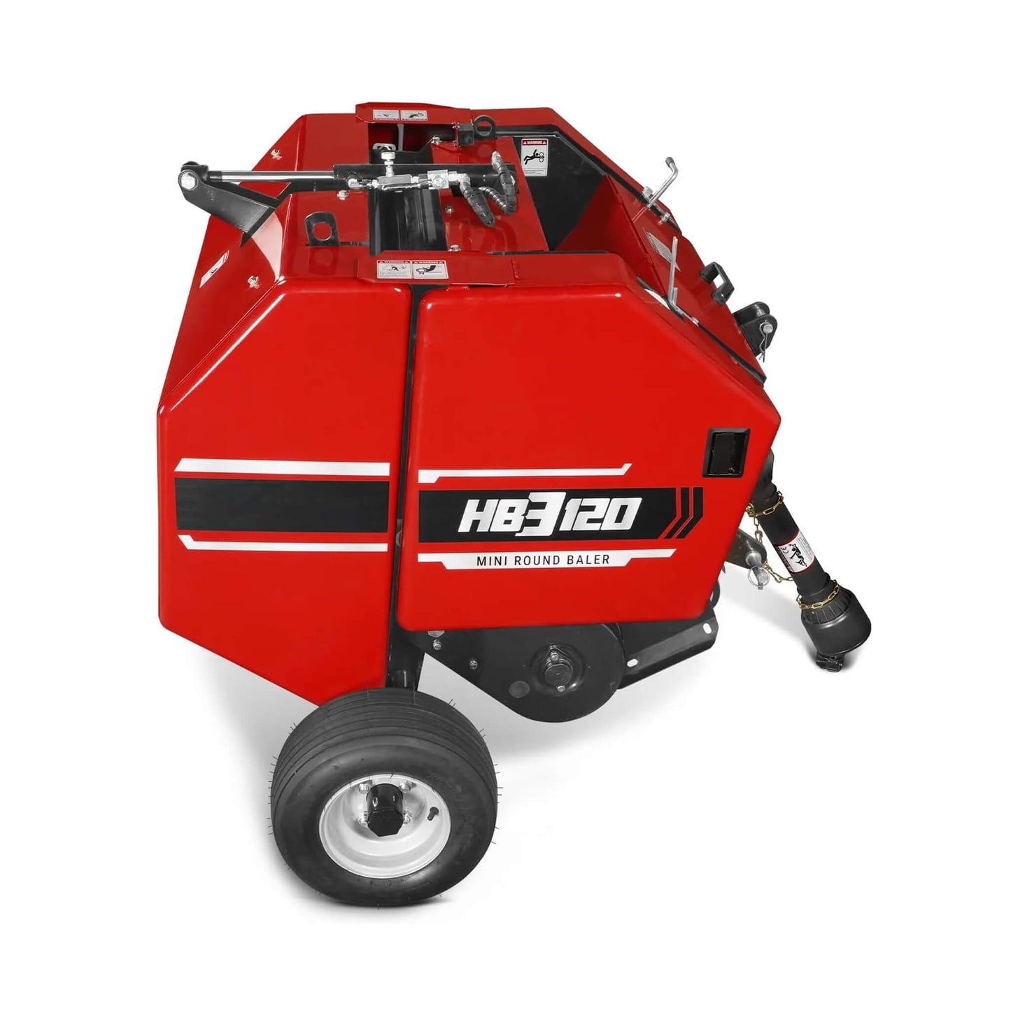 Heavy-Duty Mini Round Hay Tractor Baler with Twine Wrap