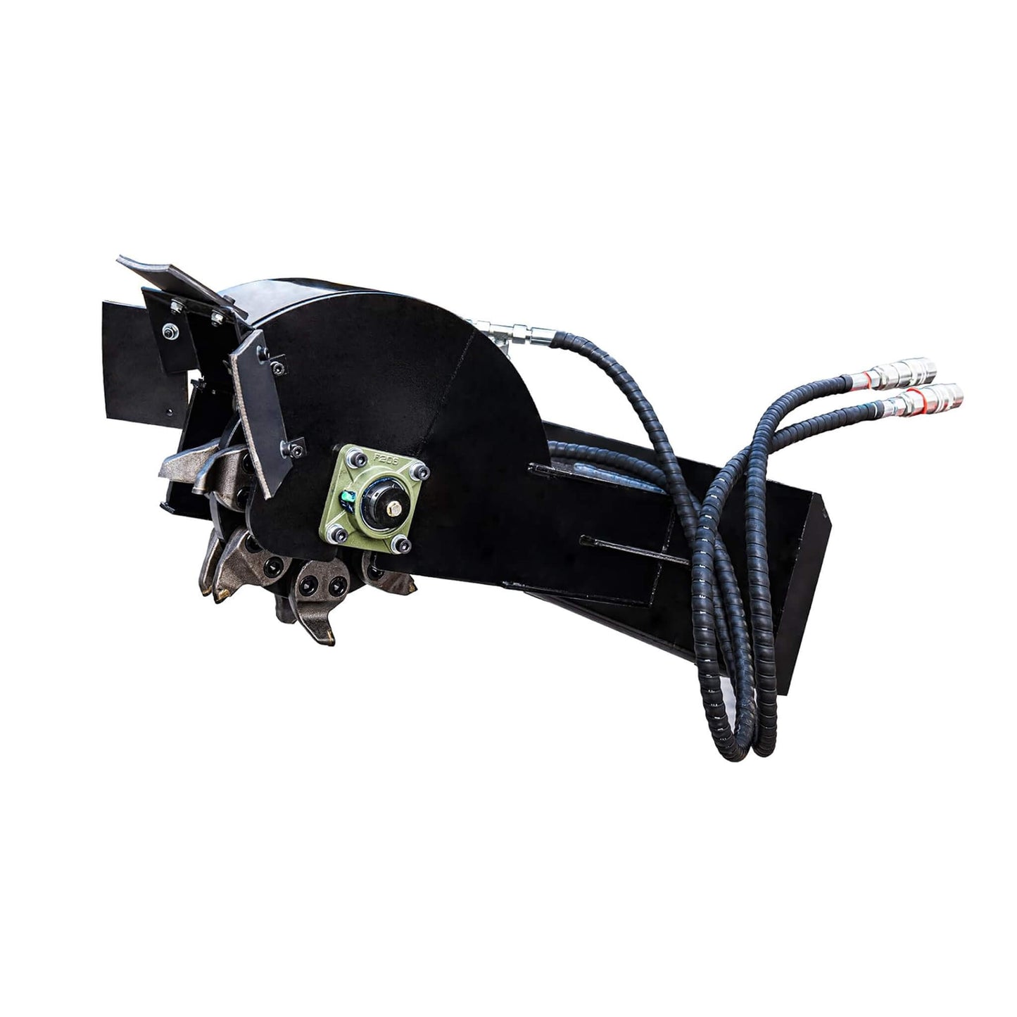 Heavy-Duty Mini Skid Steer Stump Grinder Attachment with Carbide Steel Teeth