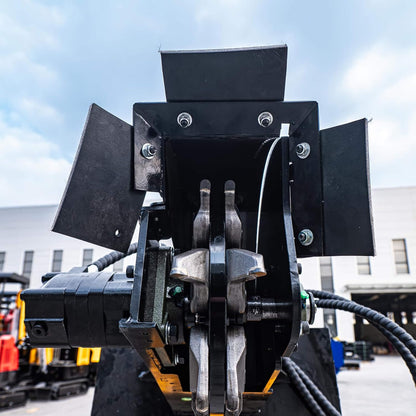 Heavy-Duty Mini Skid Steer Stump Grinder Attachment with Carbide Steel Teeth